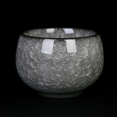 Ice‑Crackle Glaze Ceramic Teacup