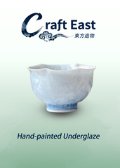Crystalline-Glaze Flower-Rim Teacup